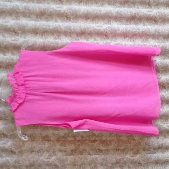 NWT Jcrew neon pink ruffle neck blouse - Picture 5 of 5